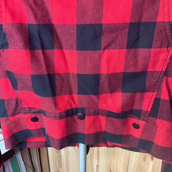 HUDSON Cynic Moto Jacket Plaid Womens Small NWT Red Black Fall Grunge Rock Punk - Picture 7 of 14
